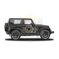 Panele Ochronne 30 star Jeep Wrangler JK 2D - na stałe